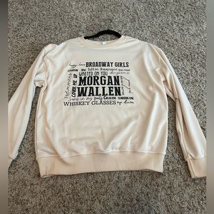 Morgan Wallen crewneck sweatshirt size medium